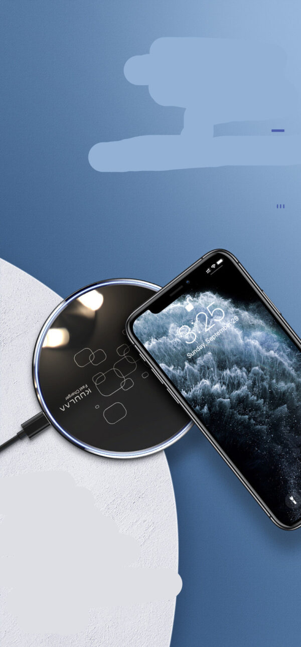 Slim Wireless Charging Pad – 15W Fast Charger for iPhone & Android - Image 4