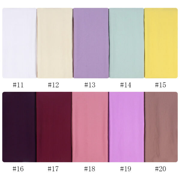 Monochrome Pearl Chiffon Hijab Scarf – Lightweight, Elegant & Breathable (70x180cm) - Image 10