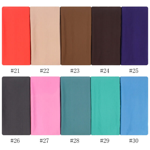 Monochrome Pearl Chiffon Hijab Scarf – Lightweight, Elegant & Breathable (70x180cm) - Image 4