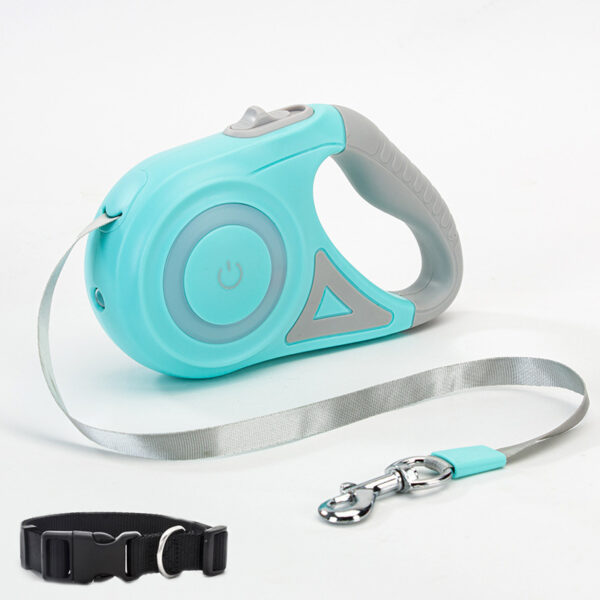 Retractable Dog Leash with LED Light & Collar – Automatic Pet Walking Rope for Small & Medium Dogs - Image 8