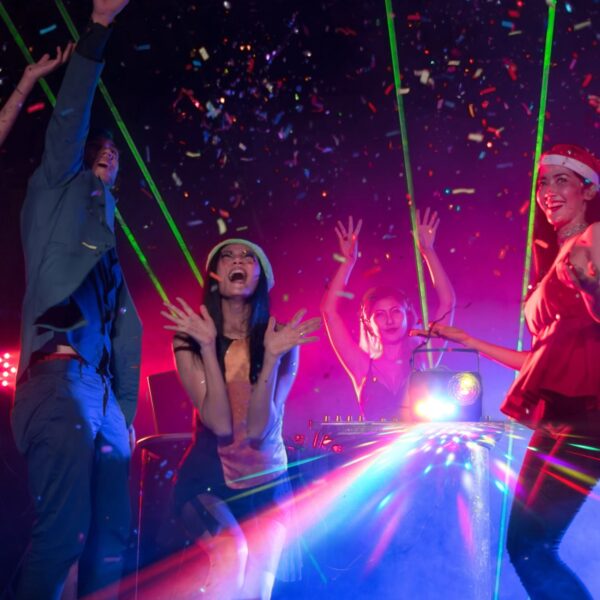 600W Fog Machine with Disco Ball RGB Lights | Remote Control Party Smoke Machine - Image 6