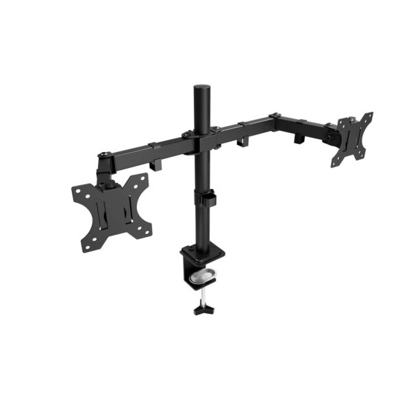 Dual Screen Desk Mount – Space-Saving Steel Stand with Cable Management - Image 2