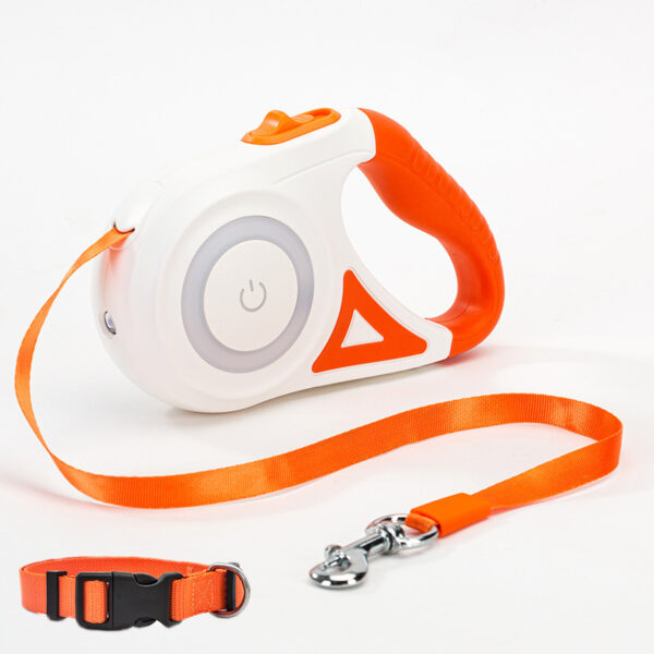 Retractable Dog Leash with LED Light & Collar – Automatic Pet Walking Rope for Small & Medium Dogs - Image 10
