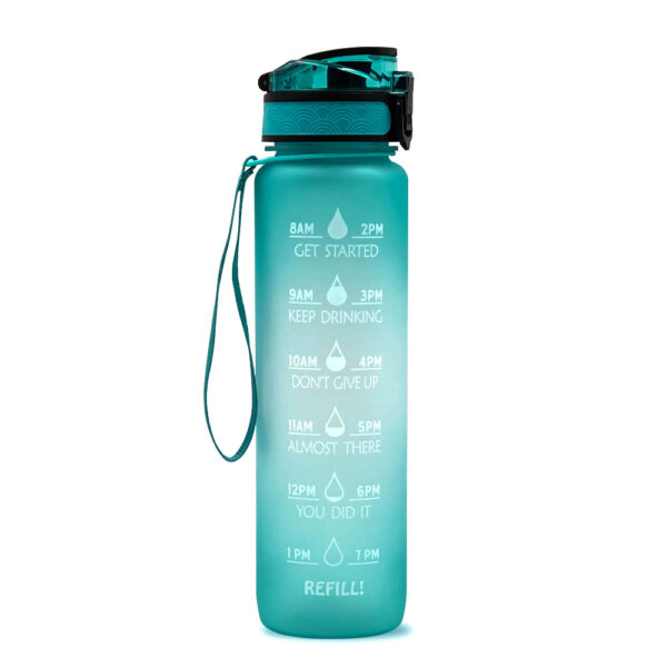 1L Tritan Water Bottle with Time Marker – Leakproof Fitness & Sports Cup - Image 5