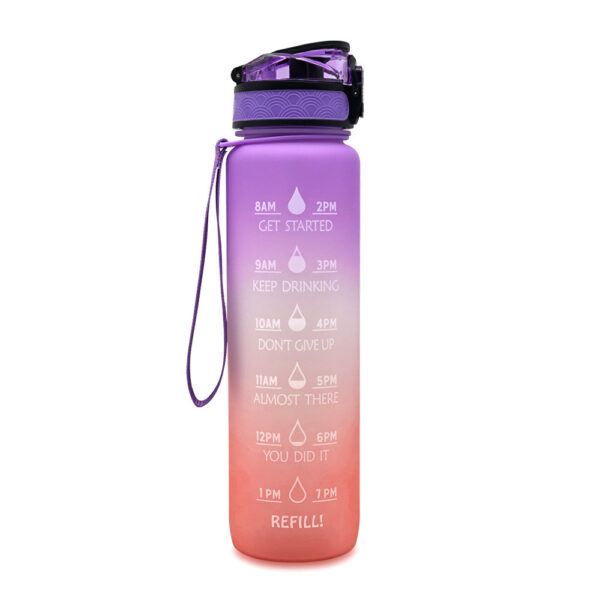 1L Tritan Water Bottle with Time Marker – Leakproof Fitness & Sports Cup - Image 8
