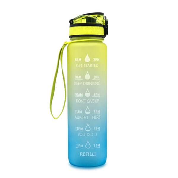1L Tritan Water Bottle with Time Marker – Leakproof Fitness & Sports Cup - Image 3