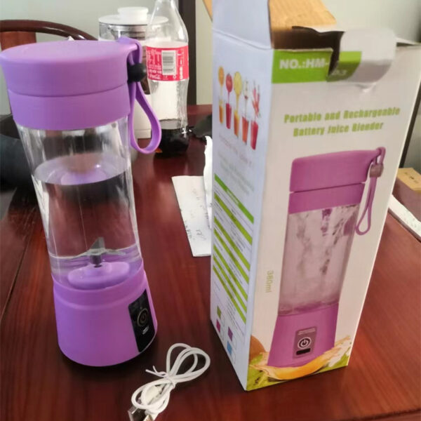 Portable USB Blender – Rechargeable Smoothie & Juice Maker, 6-Blade Mini Mixer (380ml) - Image 10