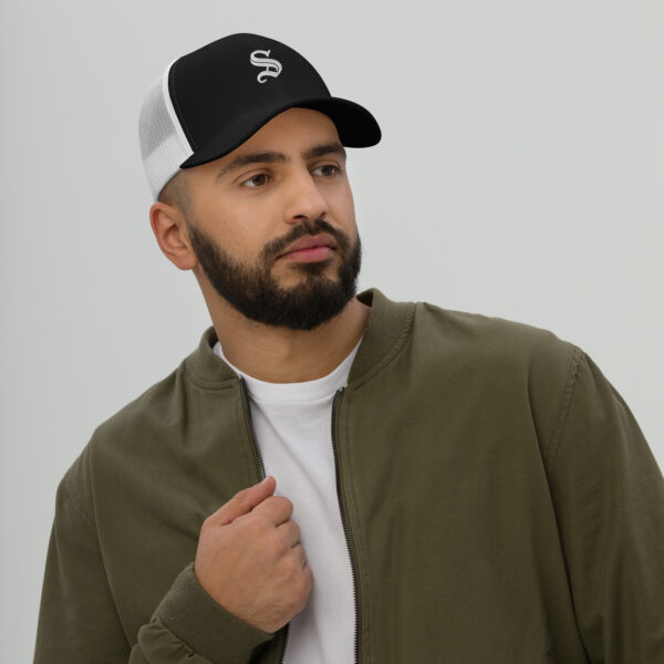 S-Letter Trucker Cap – Classic 6-Panel Mesh Back - Image 9