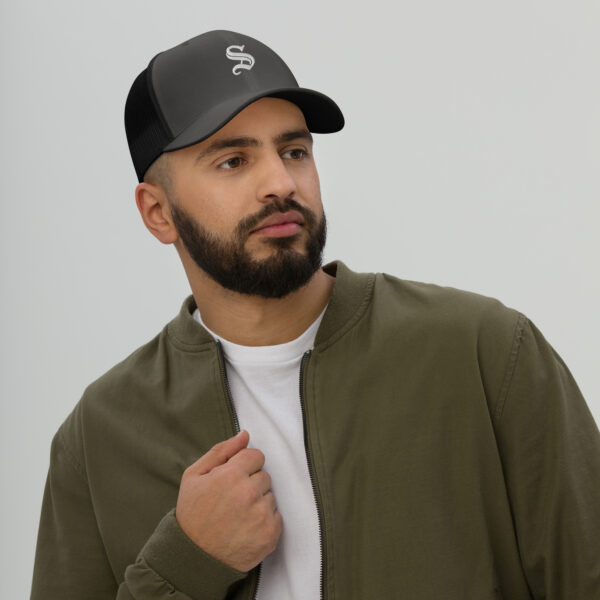 S-Letter Trucker Cap – Classic 6-Panel Mesh Back - Image 10