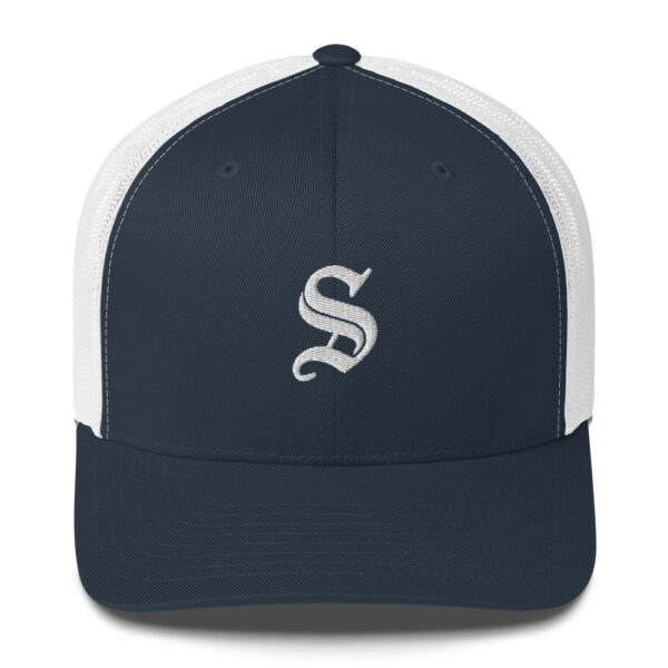 S-Letter Trucker Cap – Classic 6-Panel Mesh Back - Image 5