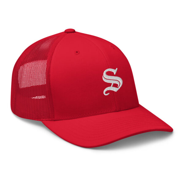 S-Letter Trucker Cap – Classic 6-Panel Mesh Back - Image 7